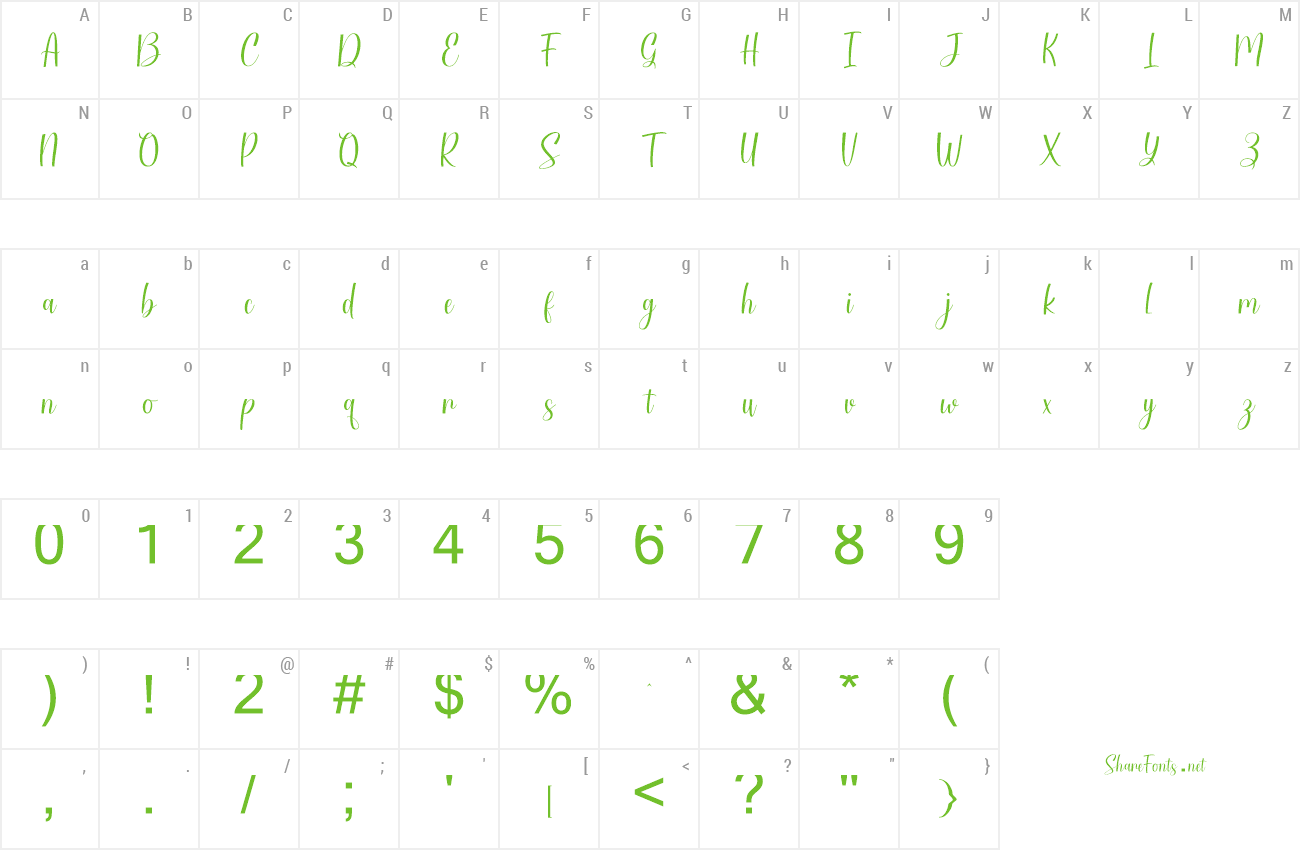 Font Hottmand preview